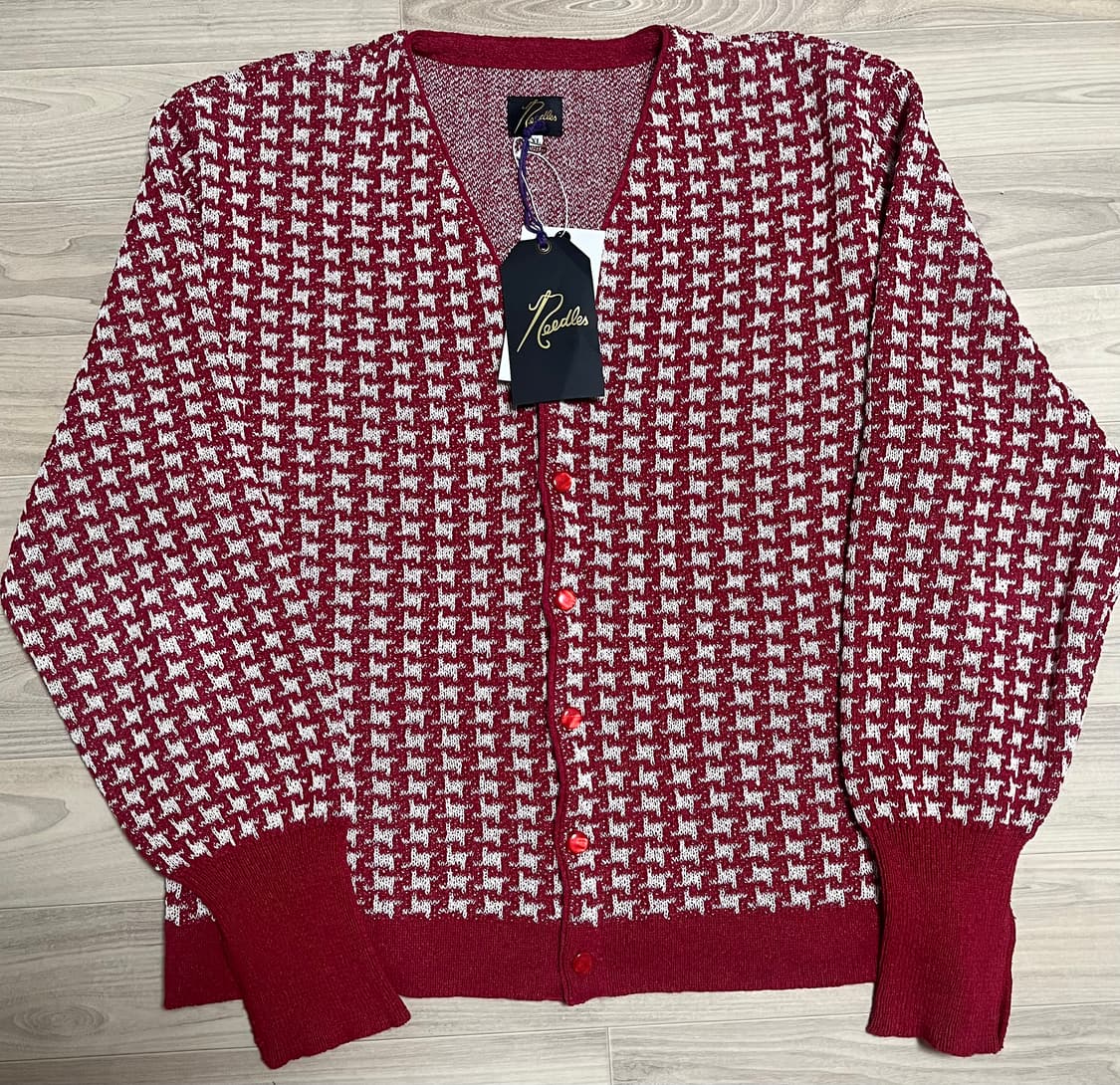 (NEEDLES)니들스 브이넥 가디건 HOUNDSTOOTH 상품이미지1