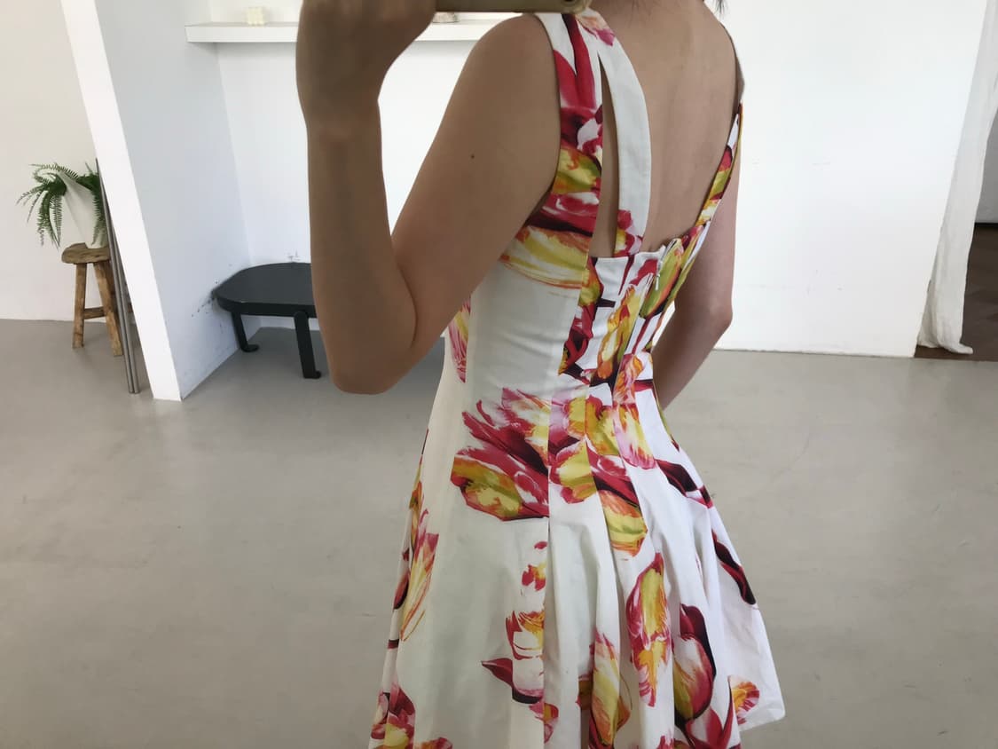 vintage flower pattern one-piece 상품이미지6