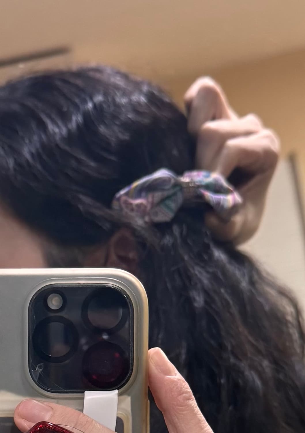 1회착 정품 에트로 고가라인 크리스탈 실크 헤어핀 머리핀 집게핀 상품이미지3