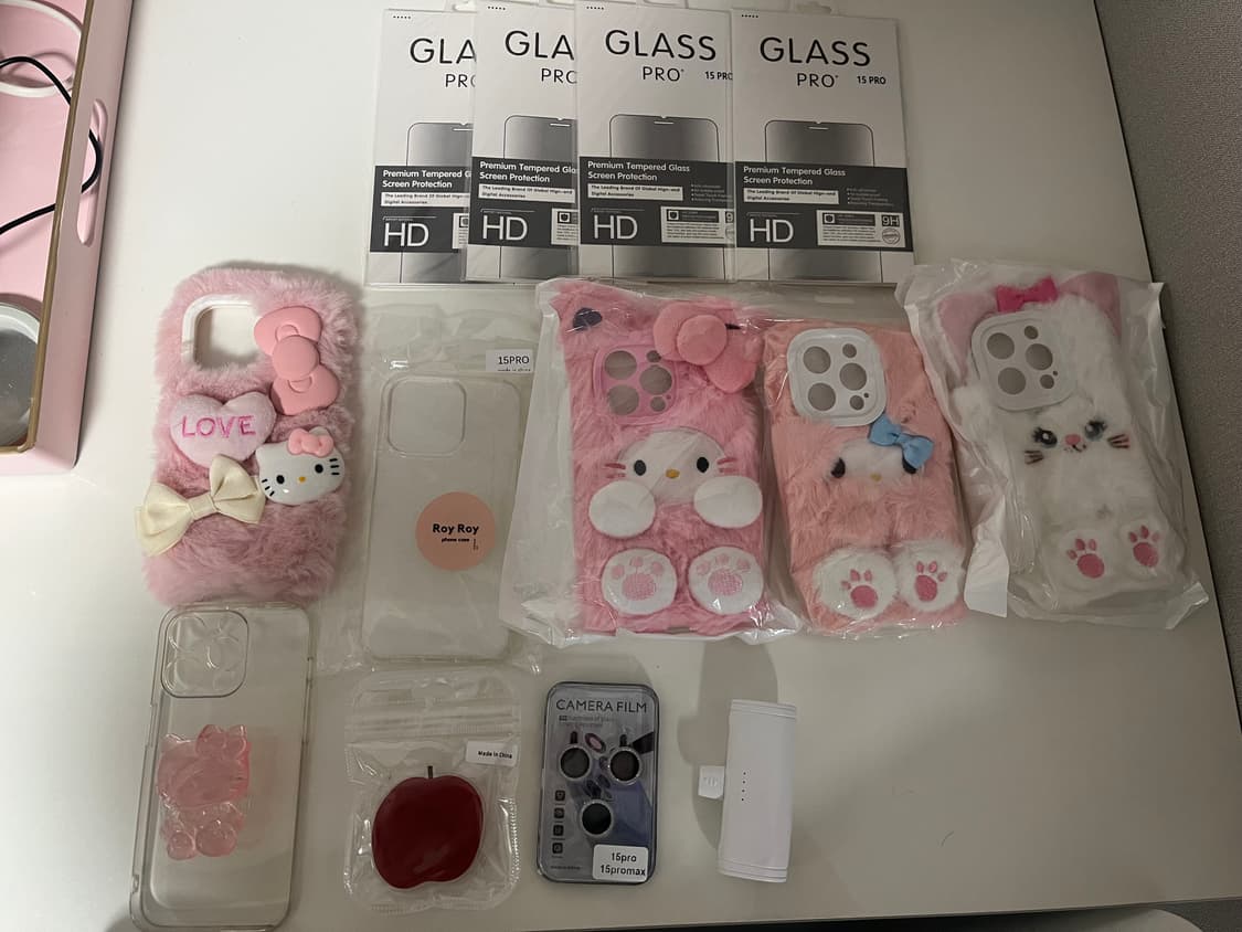 아이폰 15프로 케이스+필름+그립톡+보조배터리 상품이미지1