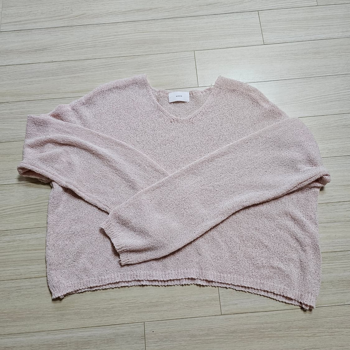 크롭 썸머니트 핑크 상품이미지1