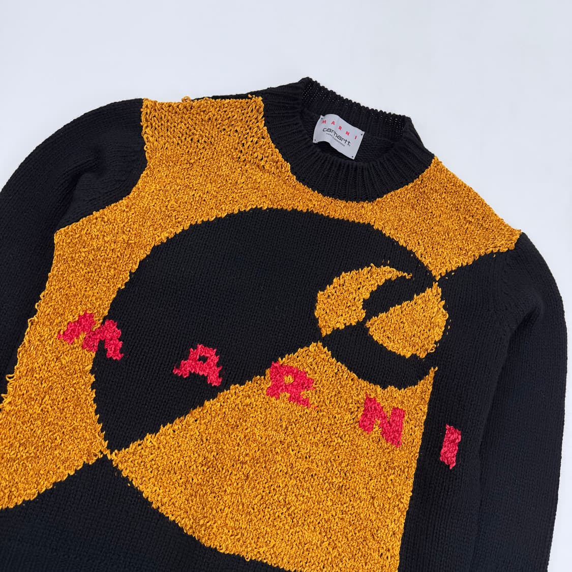 마르니x칼하트 wip 콜라보 크루넥 니트 상품이미지2