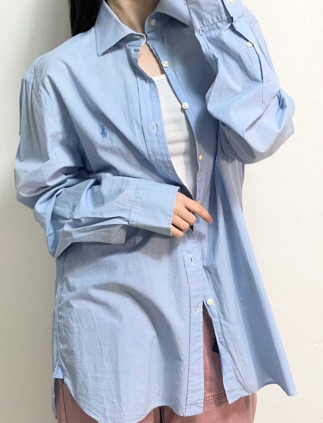 폴로 체크패턴 포니 셔츠 상품이미지2