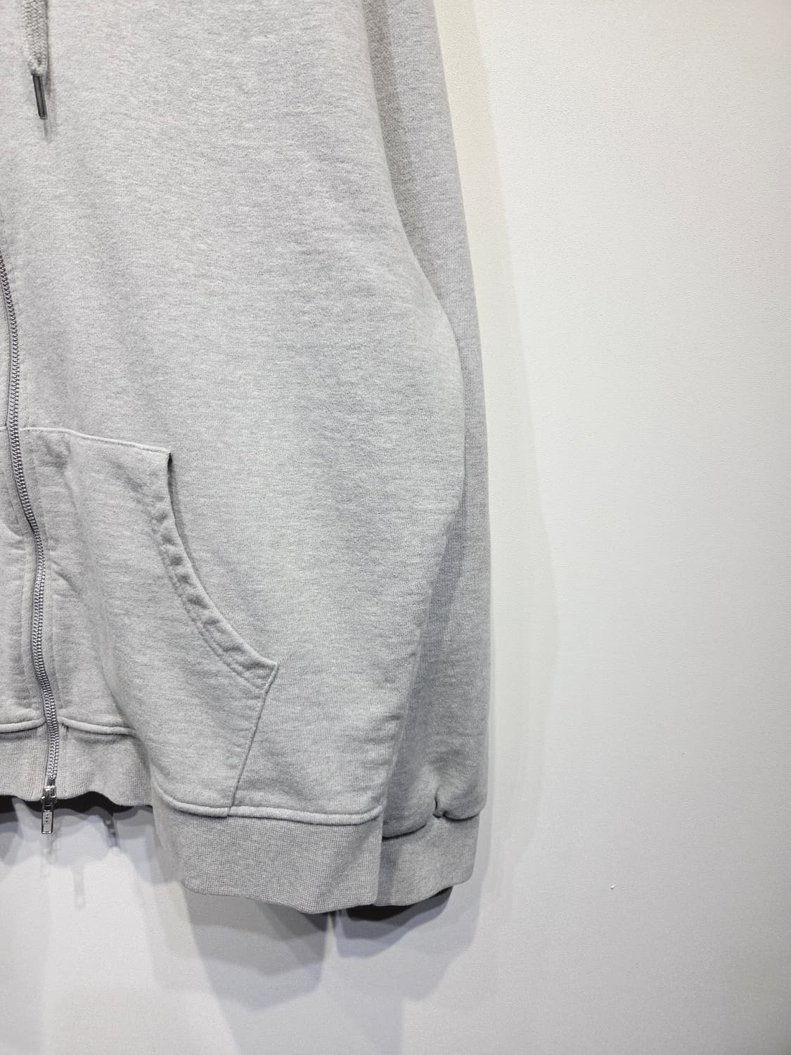 PERSONAL PACK 퍼스널팩 오버핏 투웨이 후드 집업 그레이 상품이미지5