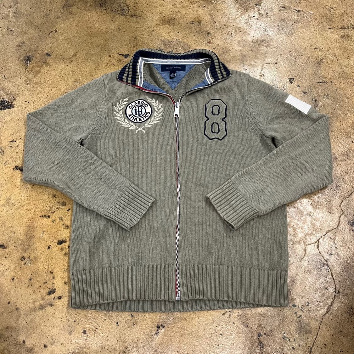 타미힐피거 연카키 니트집업 상품이미지2