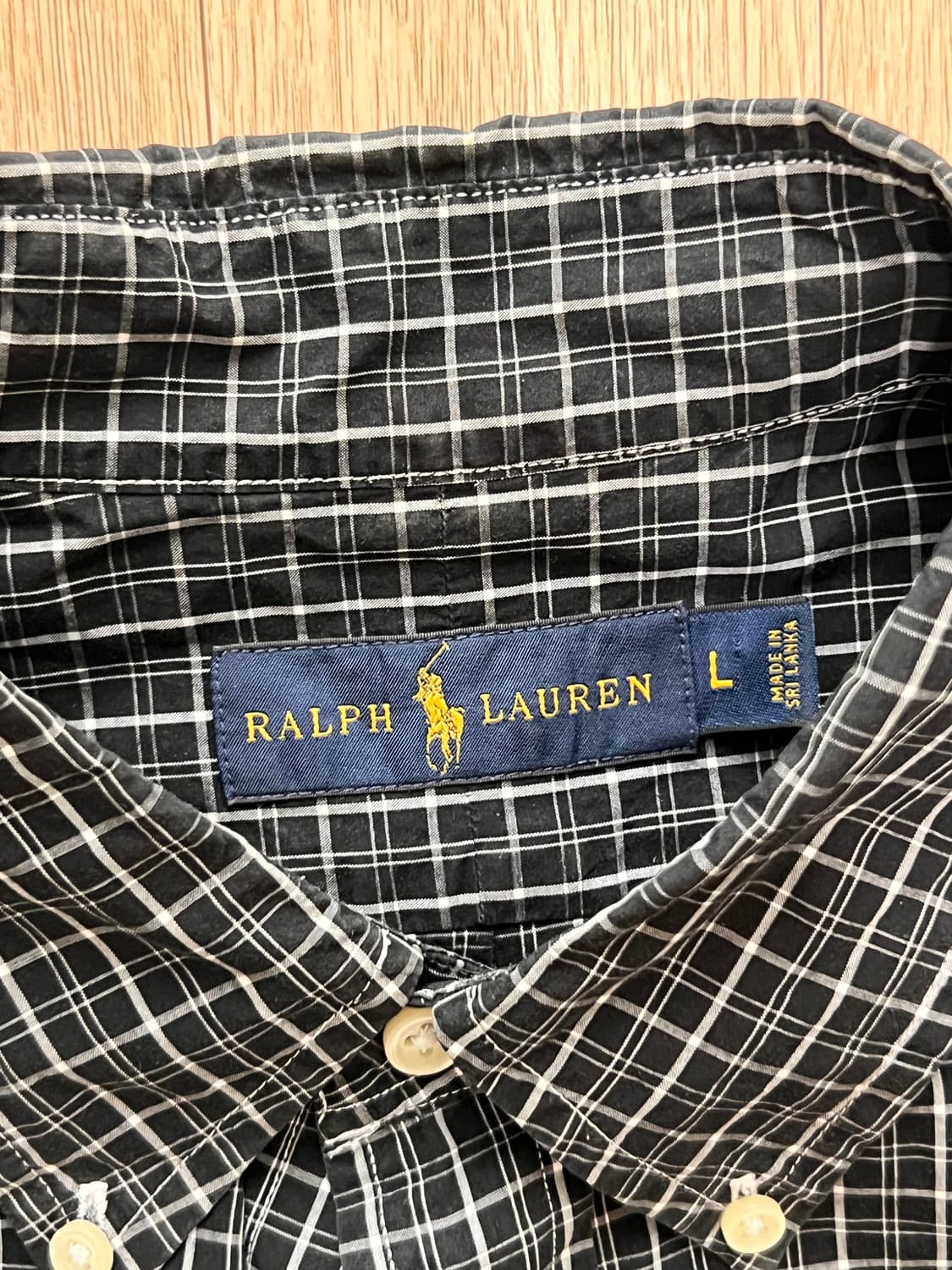 Polo Ralph Lauren 블랙 체크 셔츠 상품이미지6