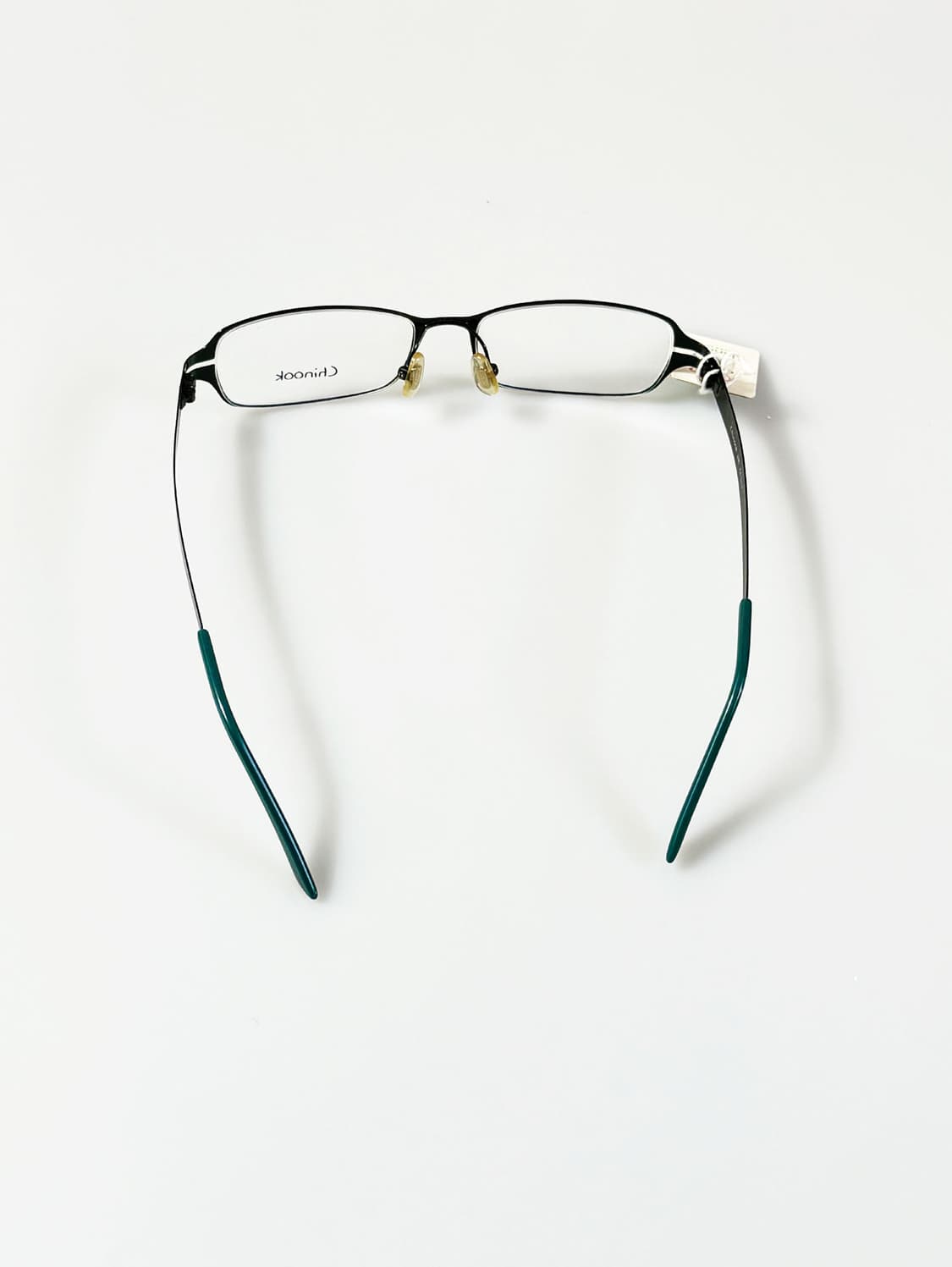 CHINOOK 그린 메탈 슬림 스퀘어 빈티지 안경 상품이미지5