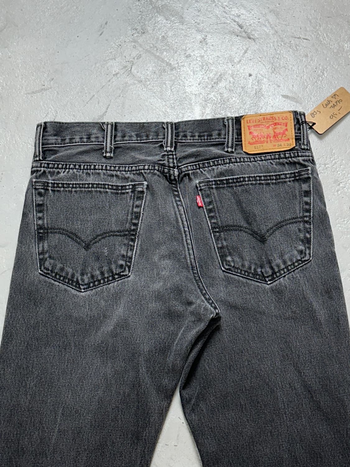 00's 리바이스 517 블랙 부츠컷 플레어진 상품이미지6