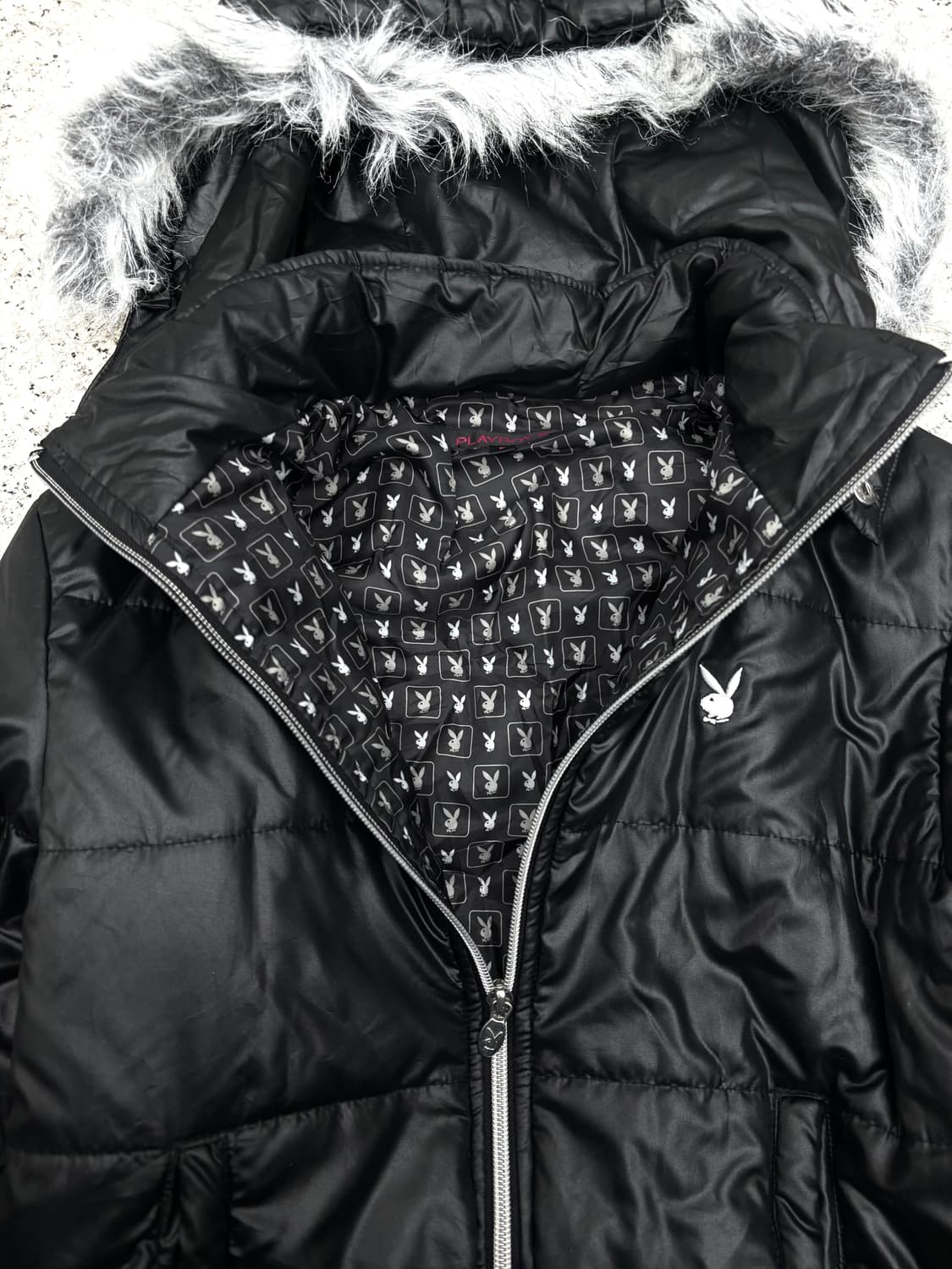 Playboy 00s fur trimmed puffer  상품이미지6