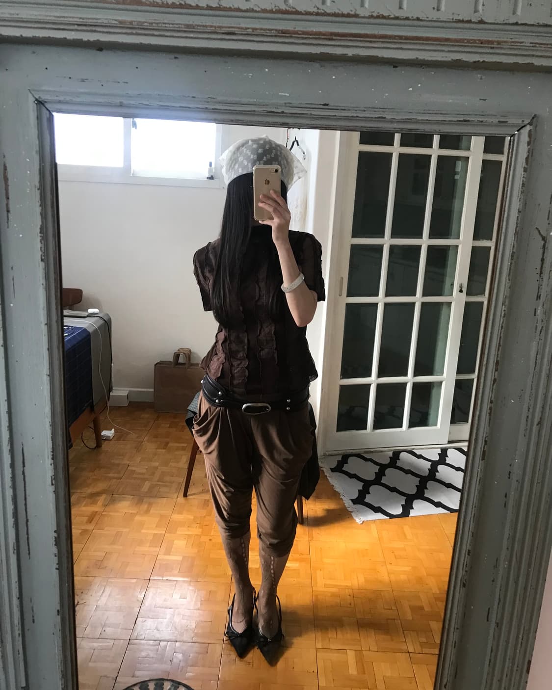 vintage brown mash top  상품이미지6
