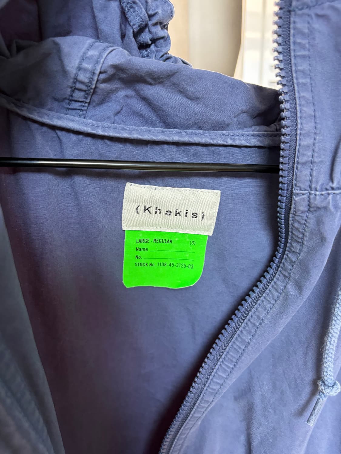 카키스 바람막이 빈티지 블루 L 상품이미지3
