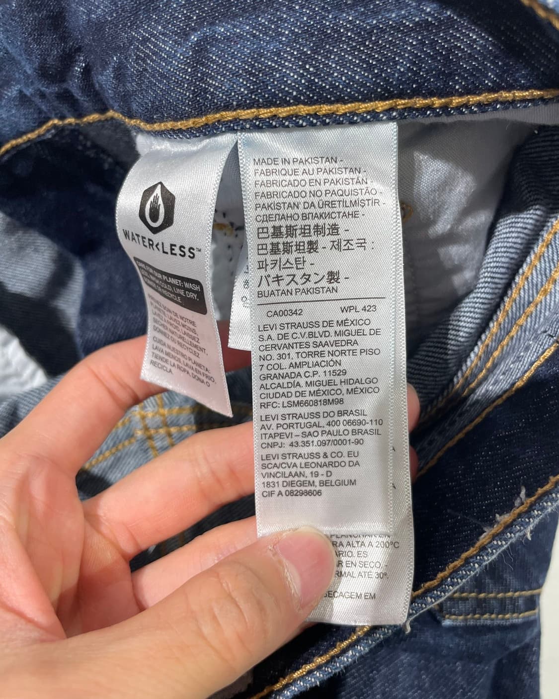 리바이스 실버탭 94 배기 진청 데님 팬츠 상품이미지8
