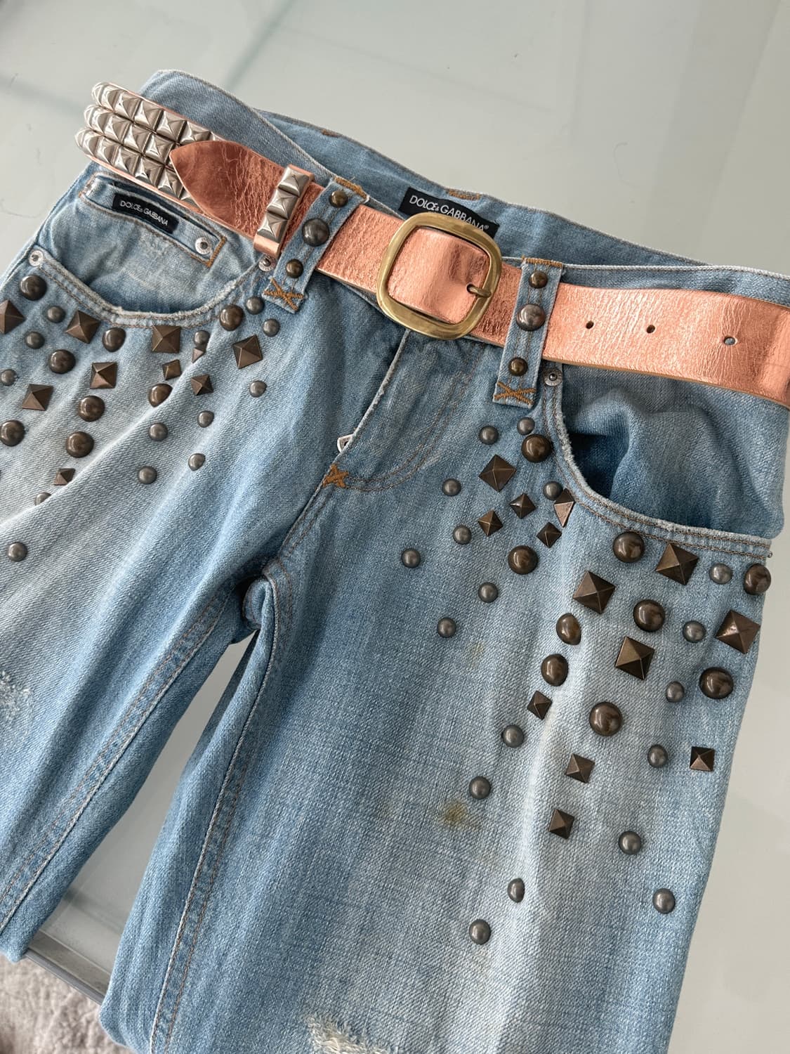 러버보이 스터드 레더 벨트 상품이미지3