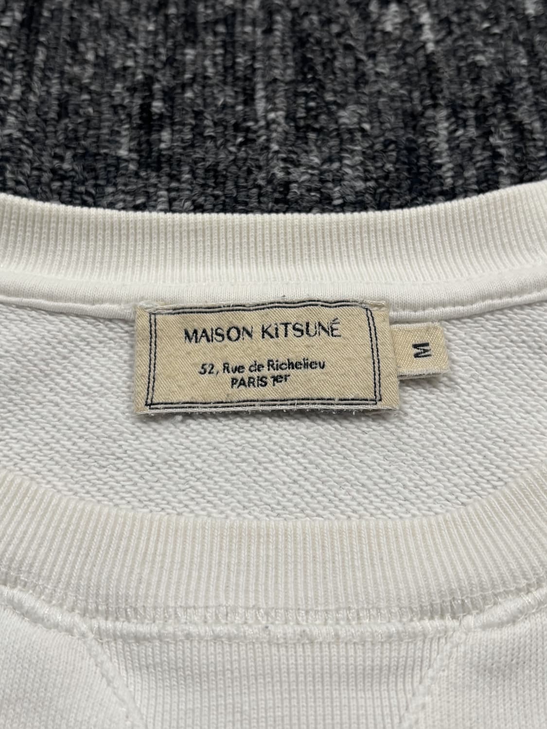 메종키츠네 파리지앵 화이트 맨투맨 상품이미지7