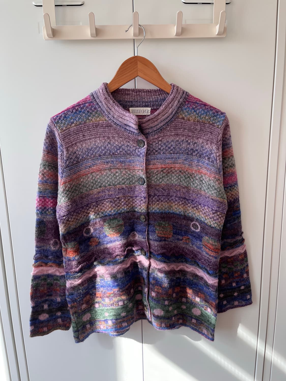 Beleeclub 미사깔 패턴 니트 가디건 임수정 상품이미지6