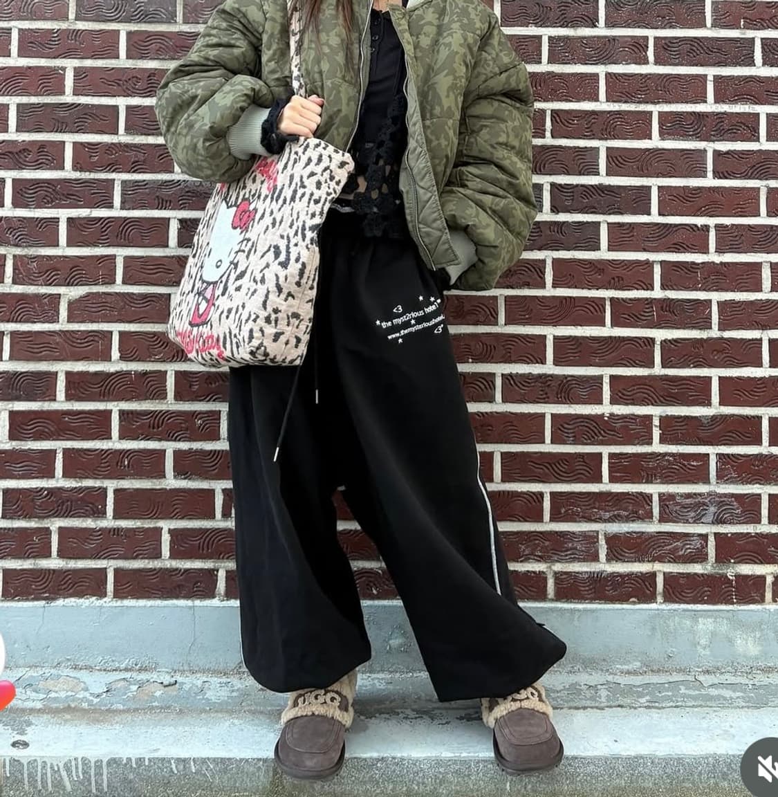 더미스테리어스호텔 레터링 팬츠 상품이미지2