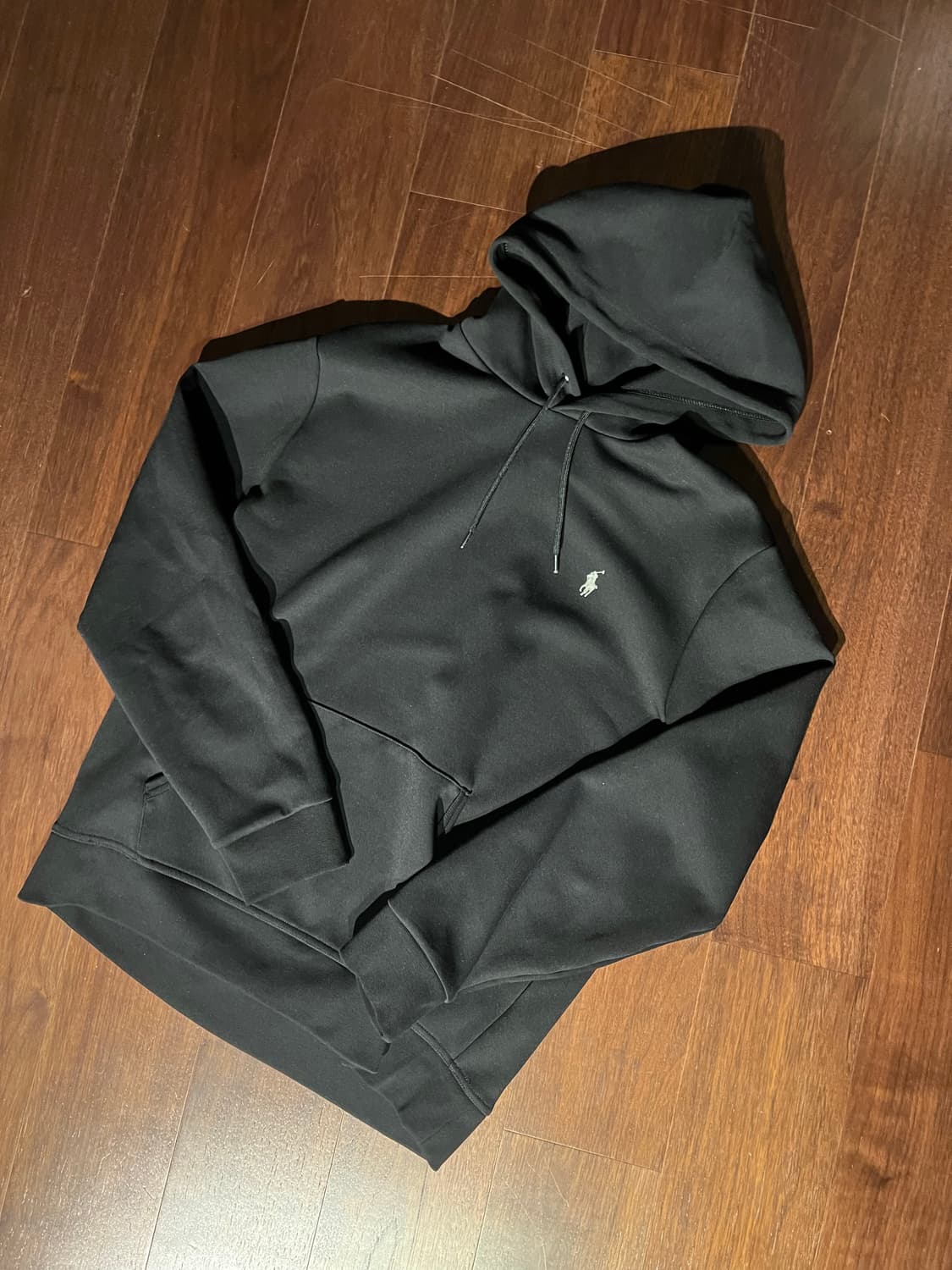 폴로 랄프로렌 더블니트 블랙 후드티 (L) 상품이미지1