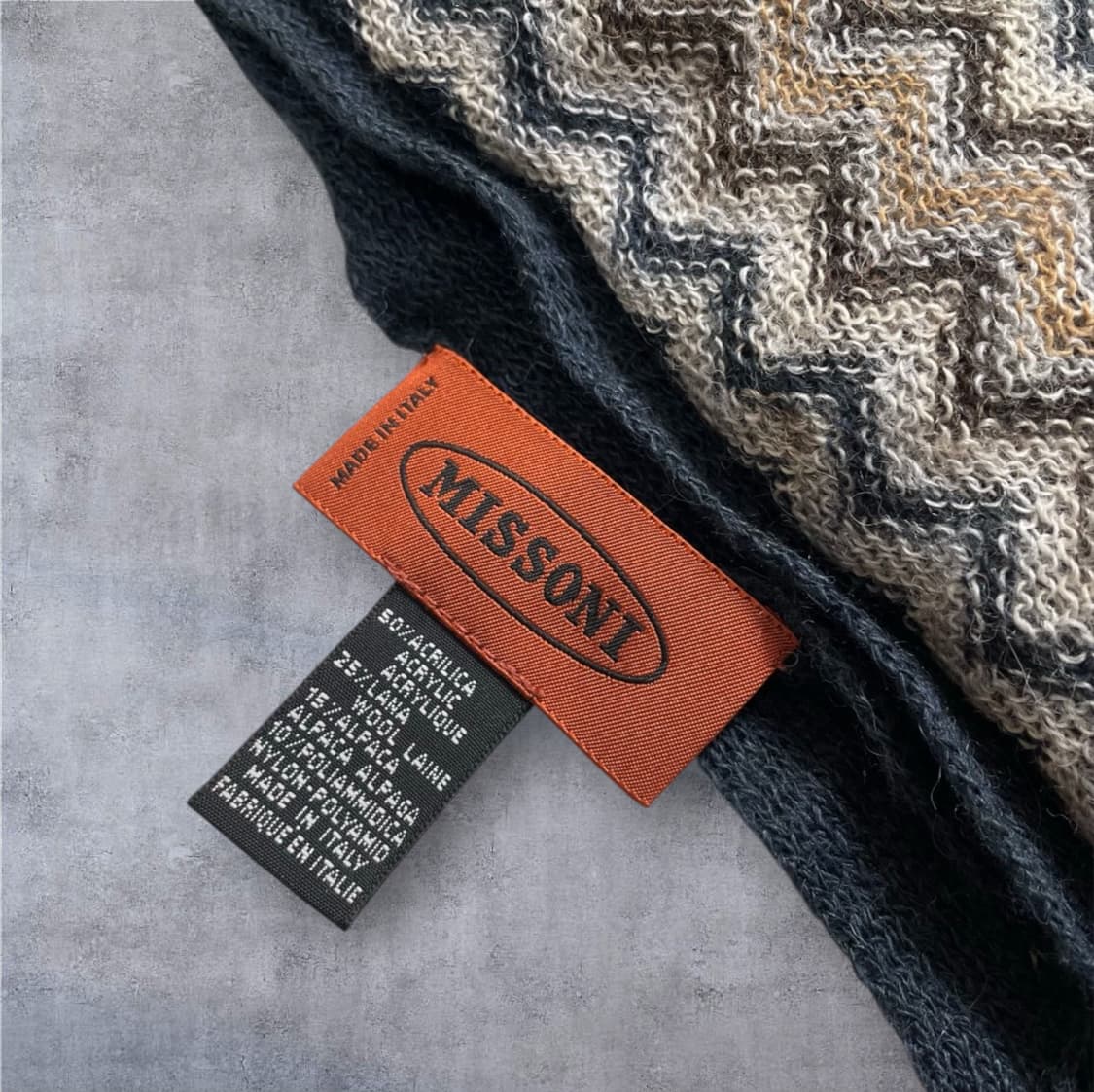 미쏘니 Missoni 지그재그 패턴 울혼방 머플러 상품이미지2