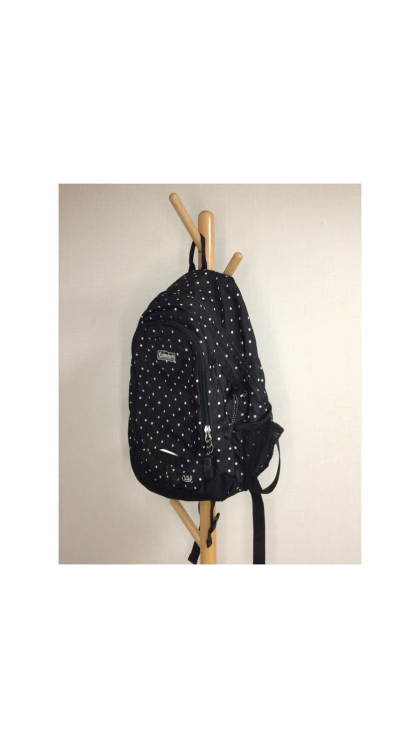 콜맨 블랙 도트 땡땡이 백팩 상품이미지2