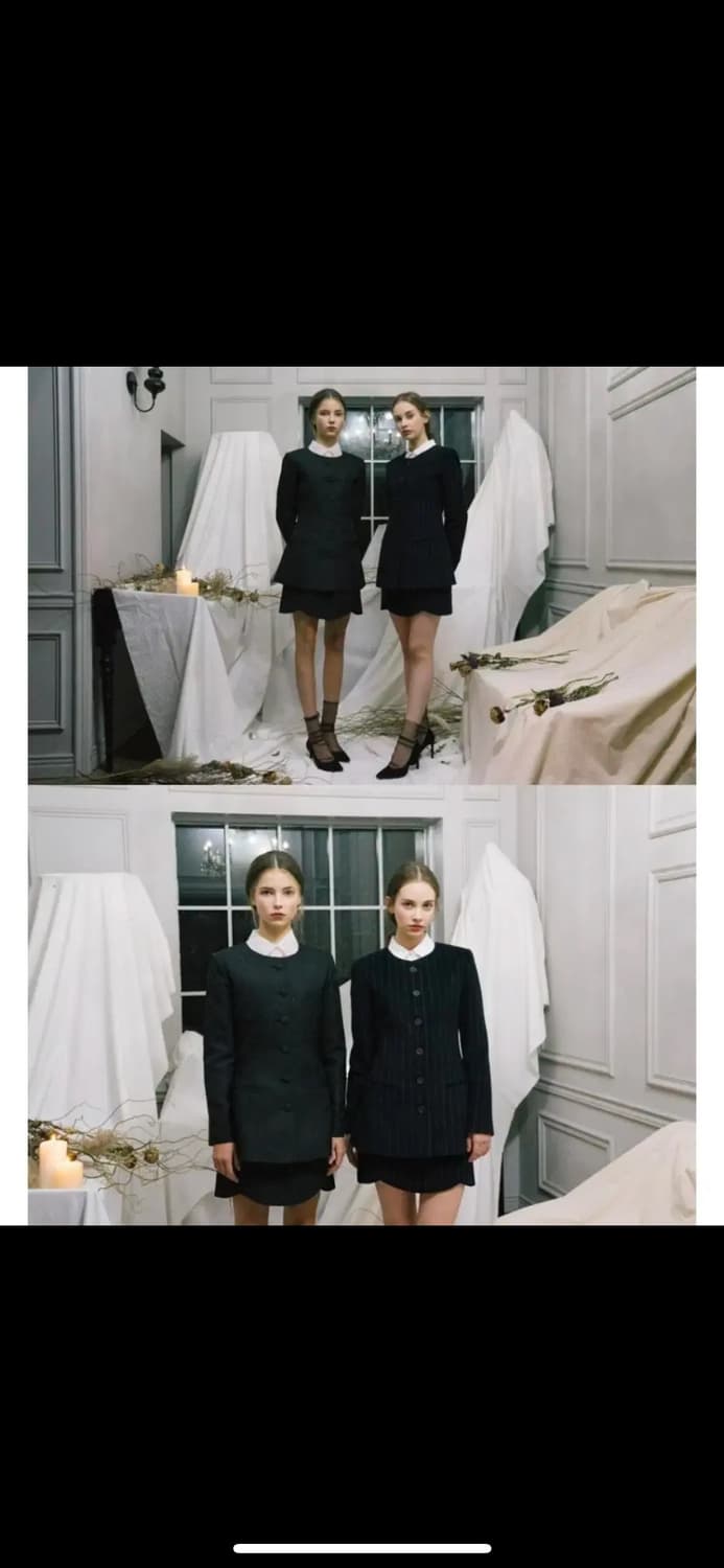 울 자켓&스커트 세트 레트흐드레뚜왈 상품이미지4