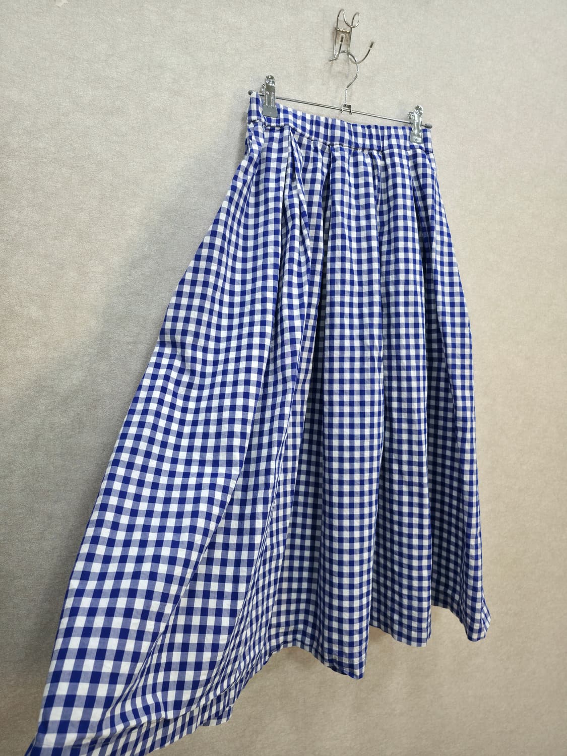 제평 LOW GAUGE 체크 롱 밴딩 스커트 상품이미지2