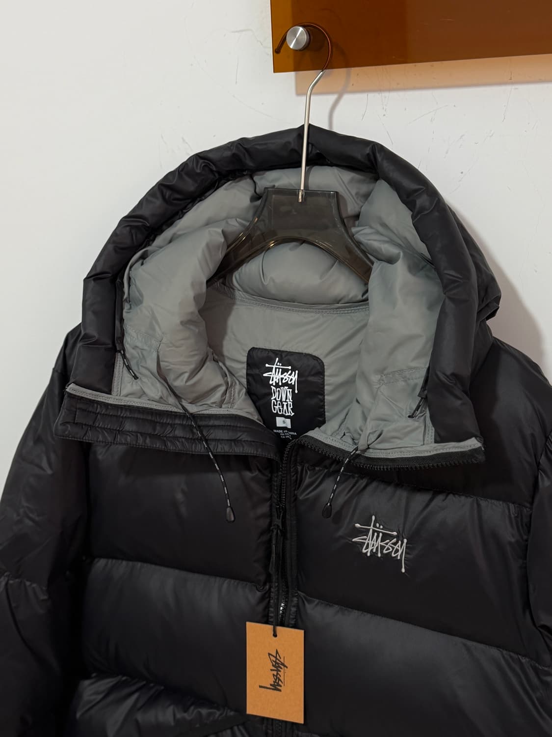 스투시 마이크로 립스탑 다운 파카 제트 블랙 상품이미지2
