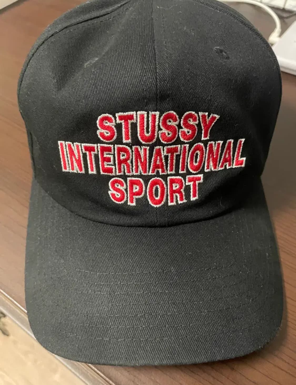 스투시 미드 뎁스 인터네셔널 스포츠 스트랩백 블랙 상품이미지2