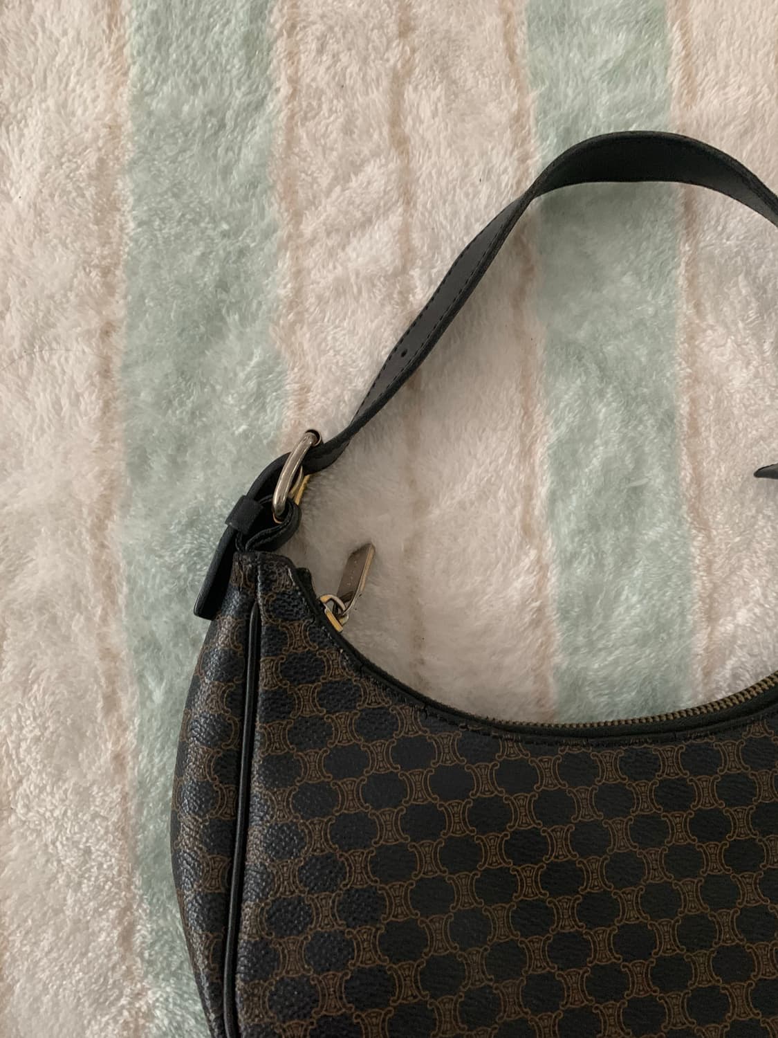 셀린느 호보백 가방 블랙 바게트백 빈티지 마카담 상품이미지7