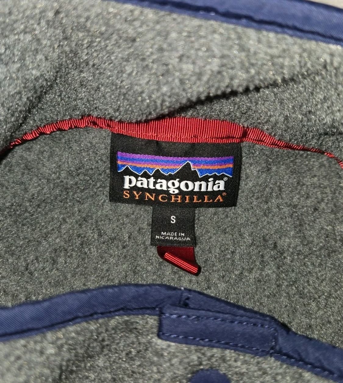 18FW 파타고니아 신칠라 스냅-T 그레이/네이비 상품이미지4