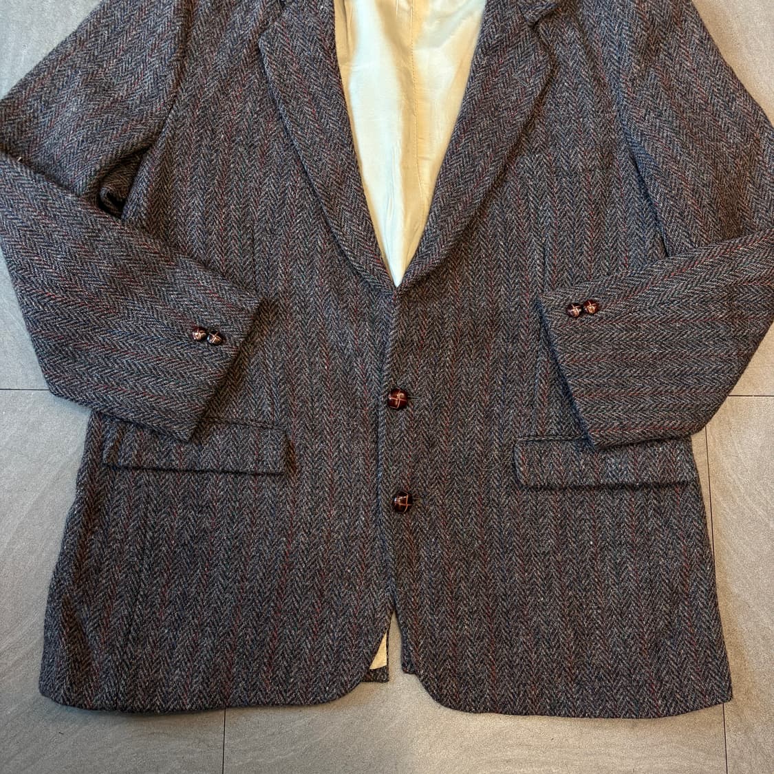 빈티지 해리스트위드 울 자켓 상품이미지4