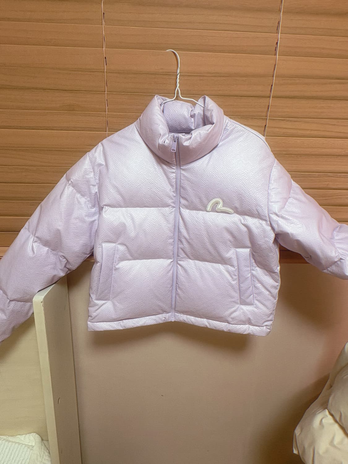 (정가 26만원)에비수 오리털 퍼플 숏패딩(새상품) 상품이미지4