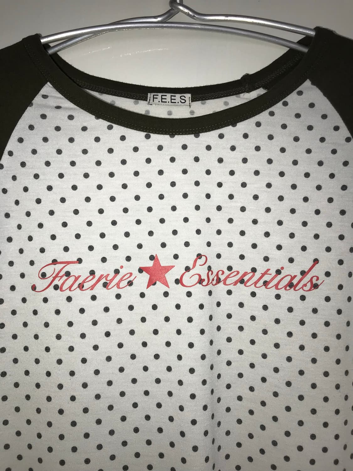 FAERIE Dot Raglan Sleeve Top  상품이미지2