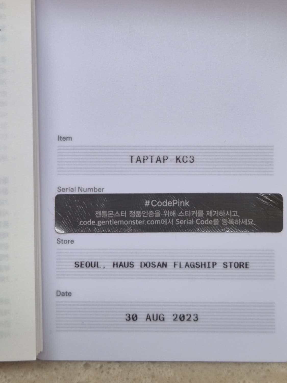 (F)젠틀몬스터 탭탭 KC3 티타늄 안경 상품이미지6