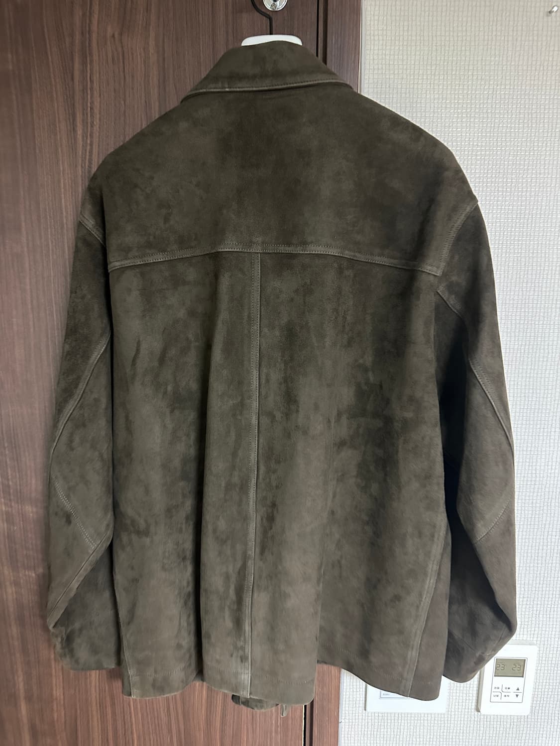 새상품) 퍼스트플로어 스웨이드 초어 코트 고트스킨 카키브라운 48 사이즈 상품이미지7