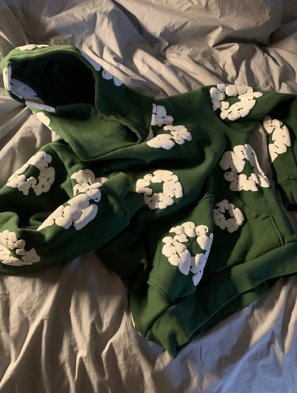 데님티어스 후드티 그린 s 상품이미지1