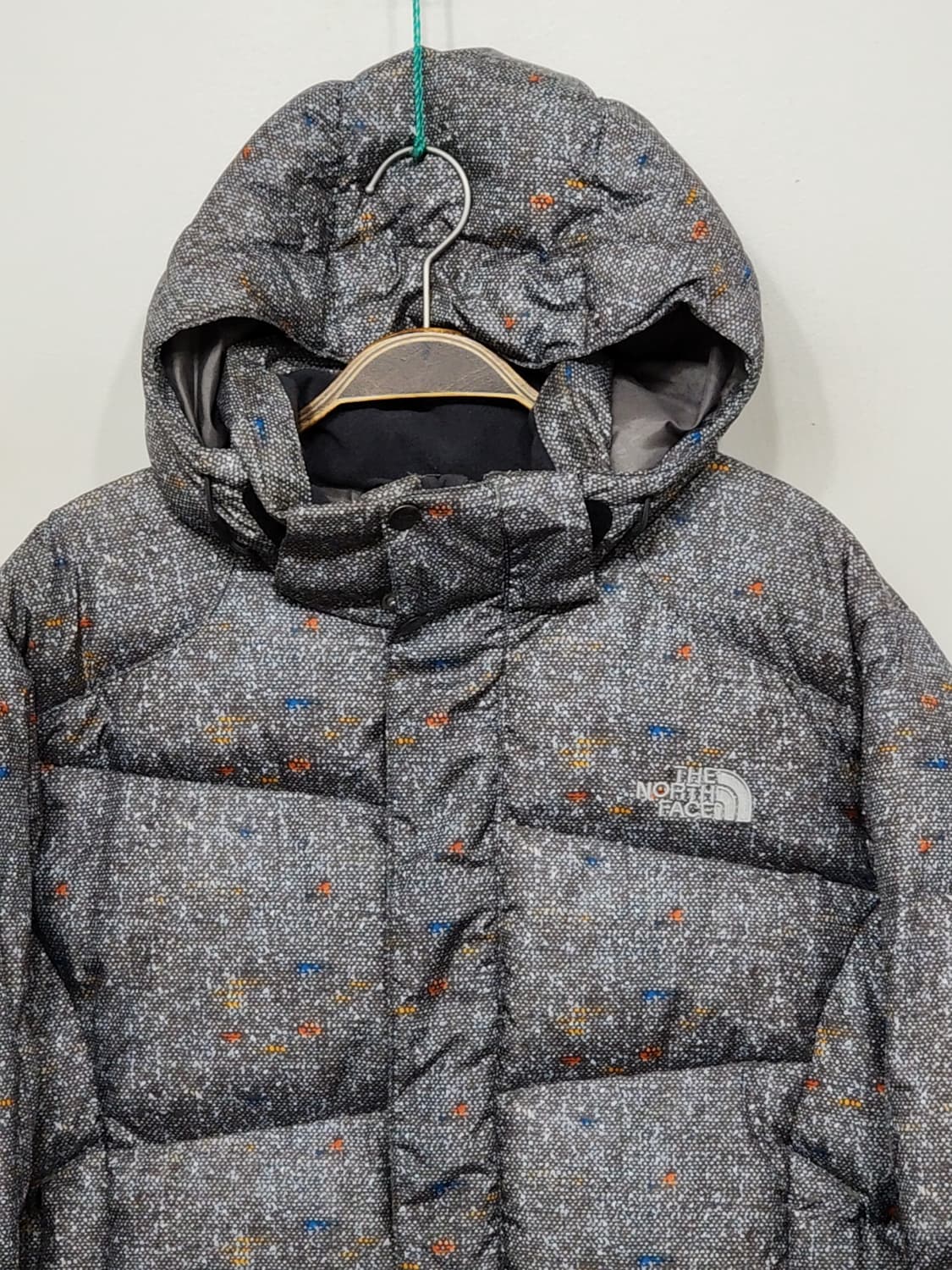 (L) 노스페이스 패딩점퍼 무늬패턴 후드 다운자켓  상품이미지2