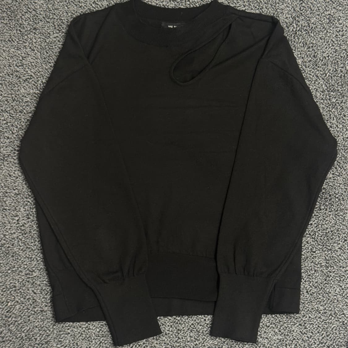 해바이해킴 슬릿니트 블랙 상품이미지4