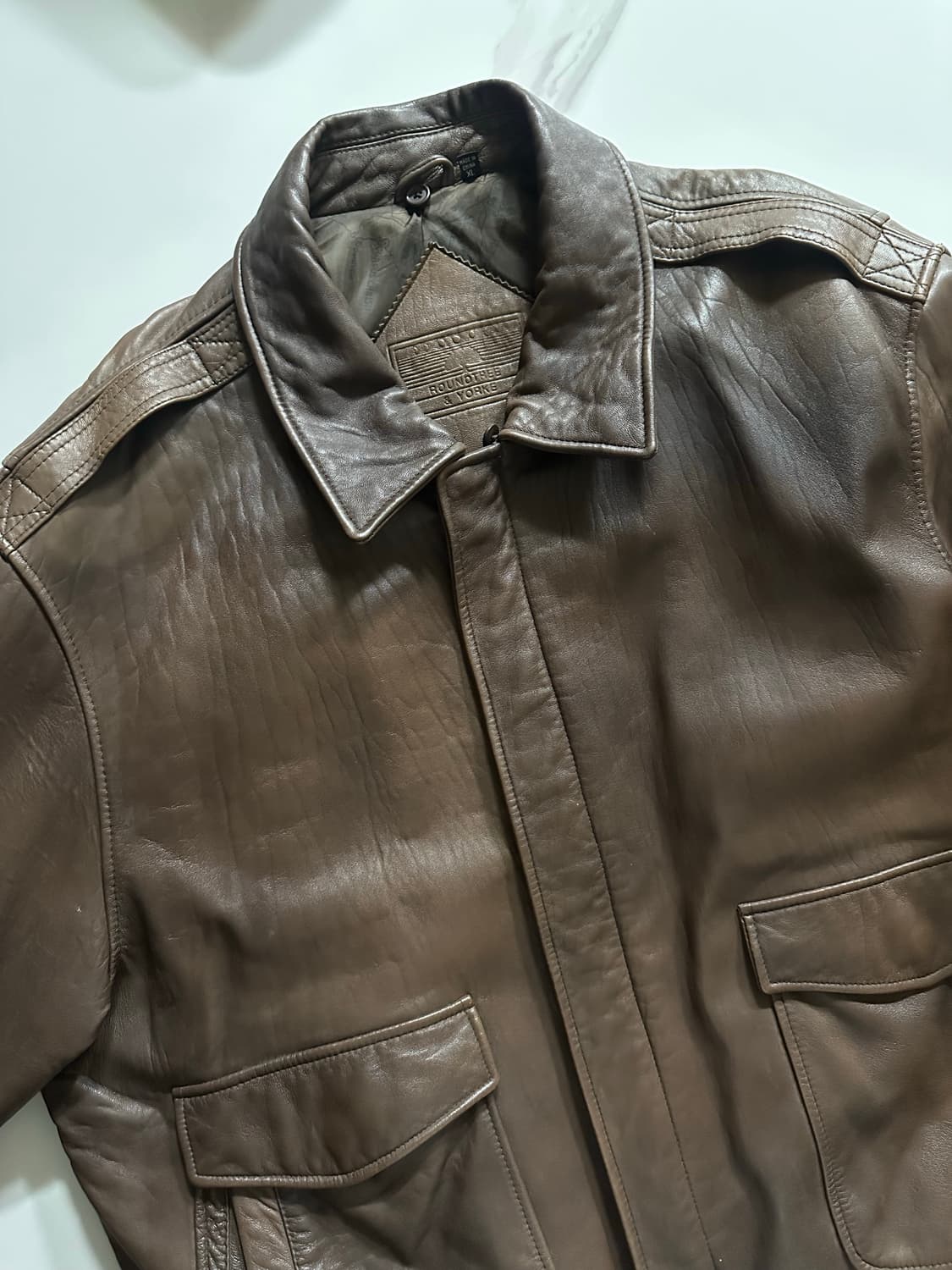 (110~115) 라운드트리앤요크 리얼레더 G-1 자켓/무스탕 상품이미지3