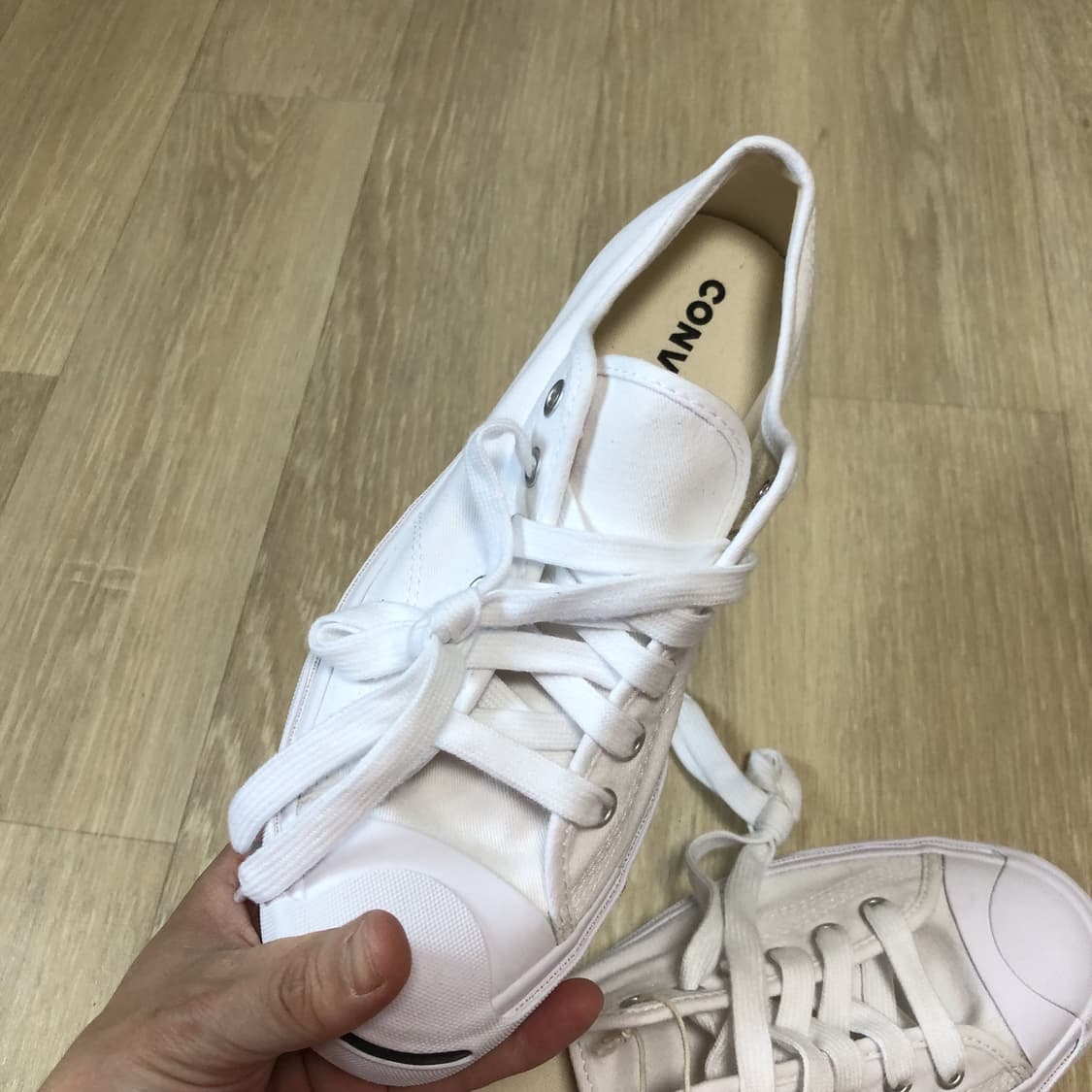 (240) 새상품 컨버스 CONVERSE 잭퍼셀 클래식 화이트 상품이미지7