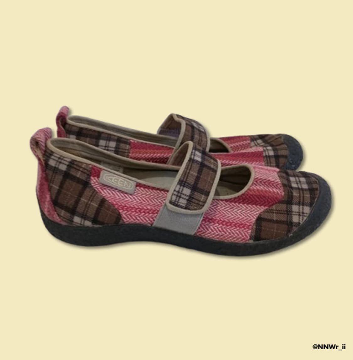 KEEN MARY JANE CHECK PINK 상품이미지2