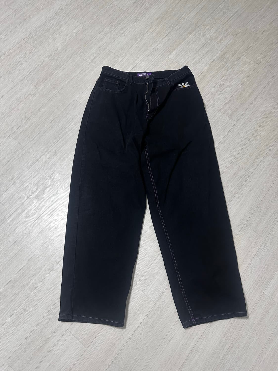 라브로스 퍼플스티치 배기바지 상품이미지1