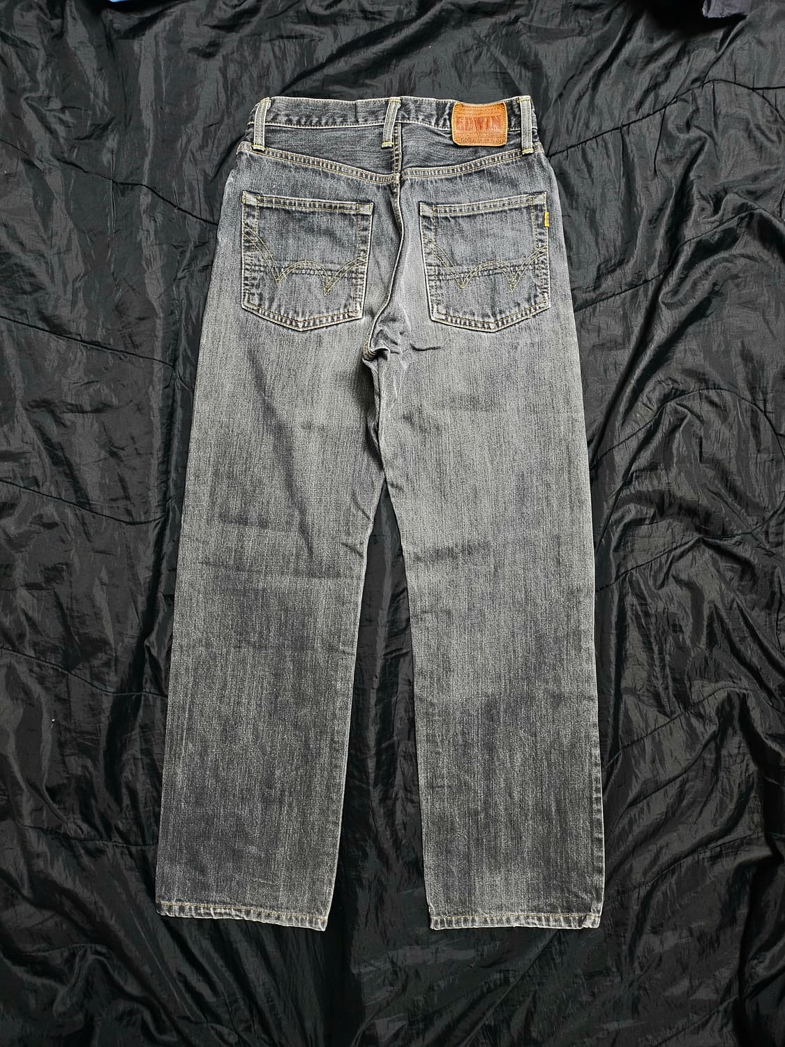 에드윈 505z 일본판 셀비지 블랙 데님 상품이미지3