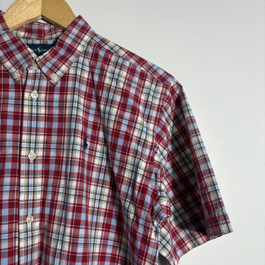 폴로 랄프로렌 체크 반팔 셔츠 (무료배송) 상품이미지2