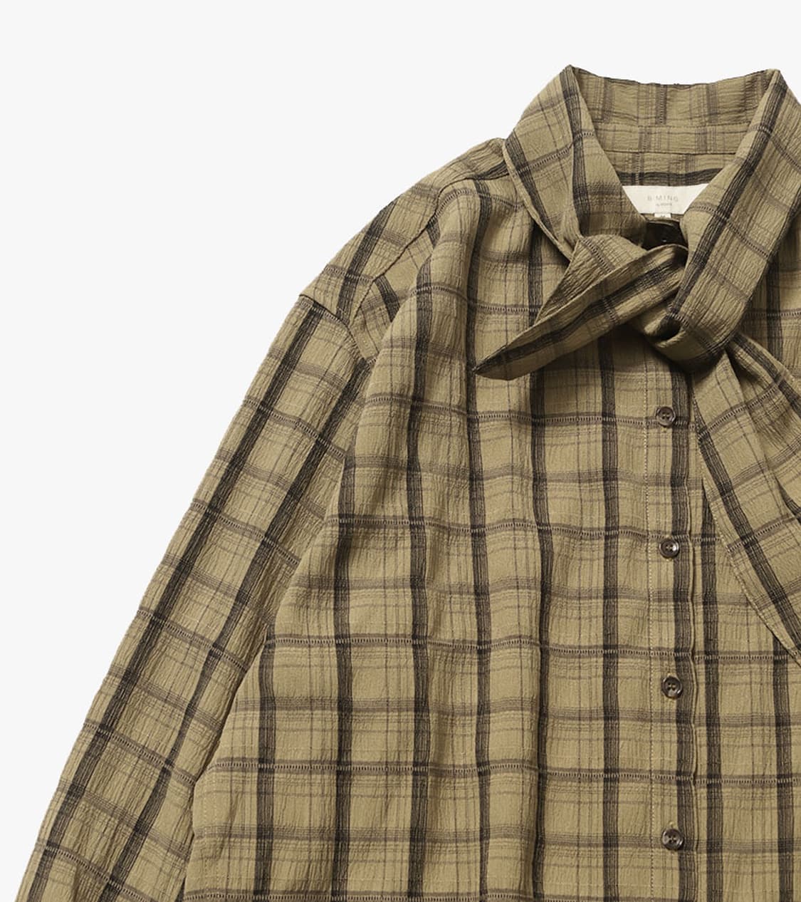 B:MING BY BEAMS - CHECK BIG TIE SHIRT 상품이미지6