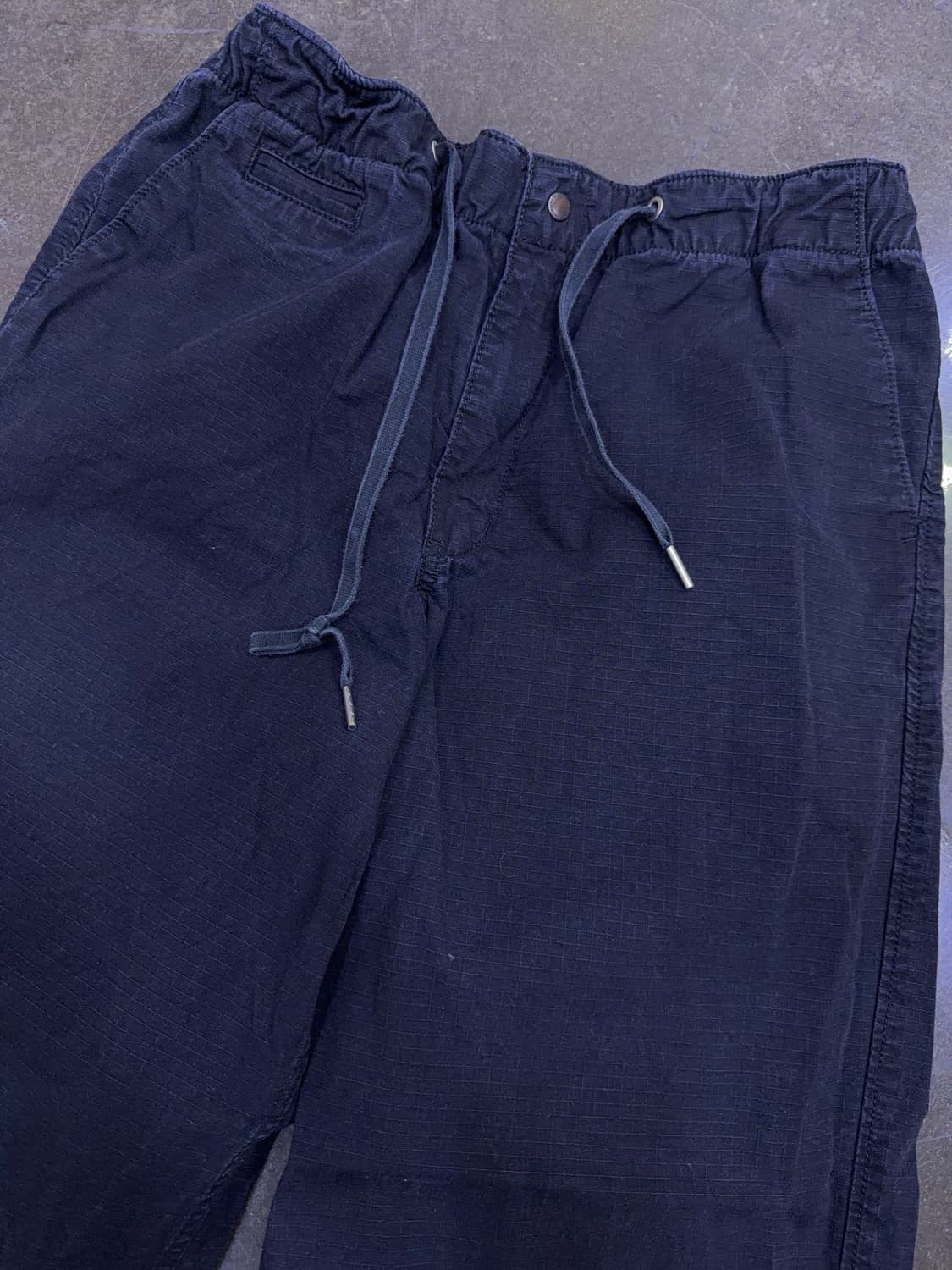 아웃스탠딩 립스탑 스트링 팬츠 블랙 S 상품이미지3