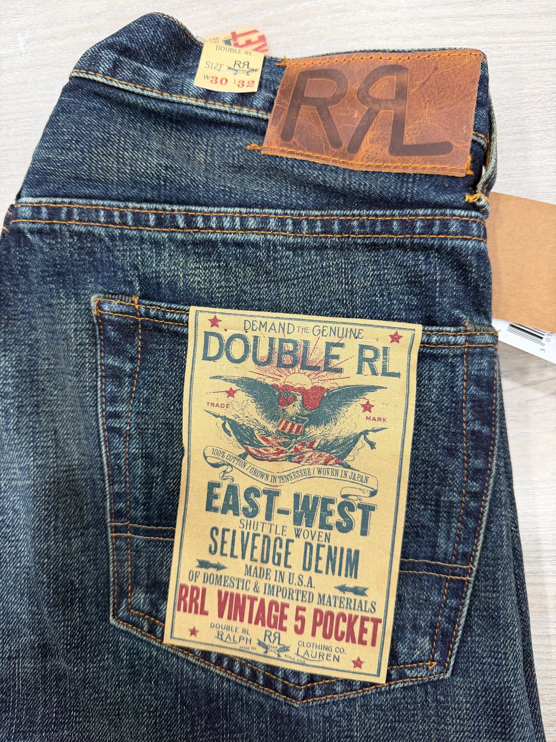 Rrl 빈티지 파이브 포켓 기빈스진 30/32 새상품 상품이미지2