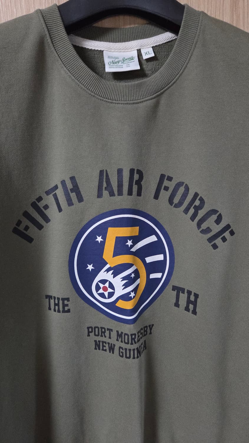 (착샷) 유니폼브릿지 5th 에어 포스 맨투맨 스웻 티셔츠  상품이미지3