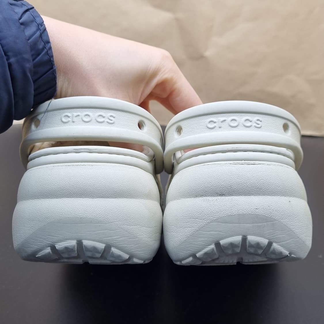 크록스 클로그 플렛폼 기모 안감털240 상품이미지4