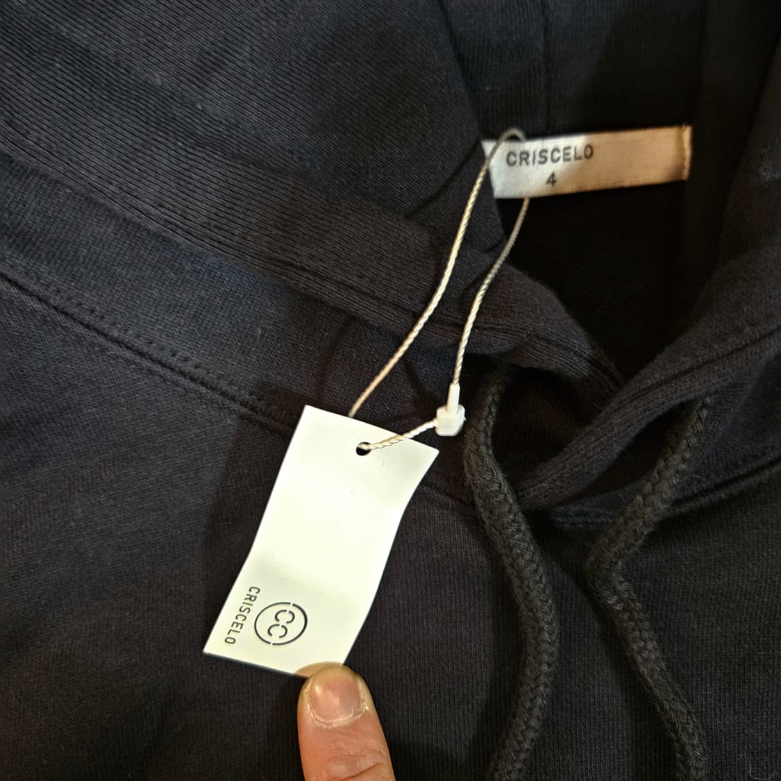 (새상품) 크리스첼로 공용 오로라 루즈핏 후드티셔츠 4size 상품이미지6