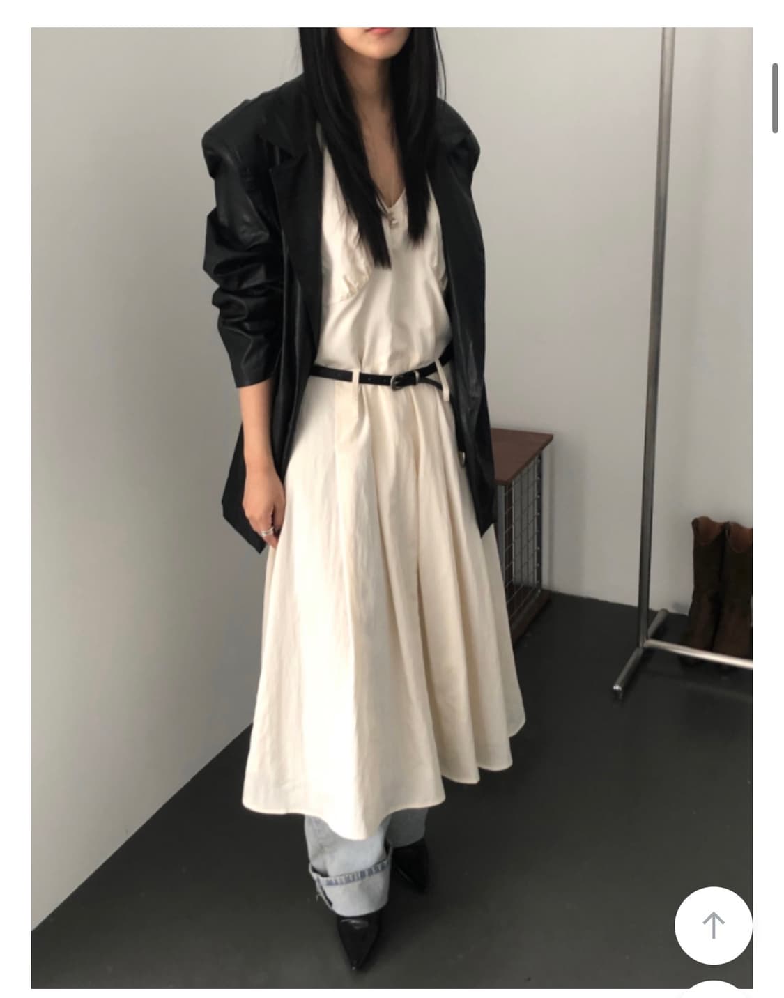 브리즈 레이어드 롱 스커트 상품이미지2